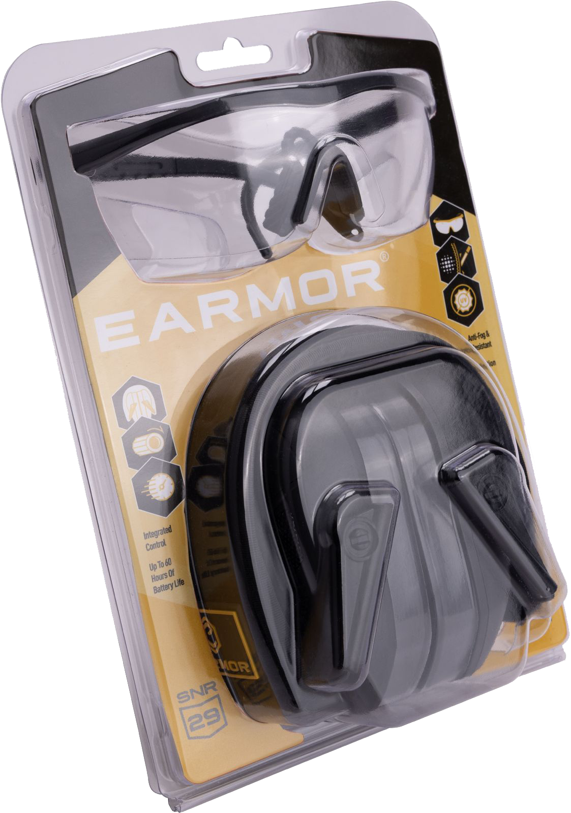 Ωτοασπίδες Ηλεκτρονικές EARMOR M300T-BK + ΓΥΑΛΙΑ G01
