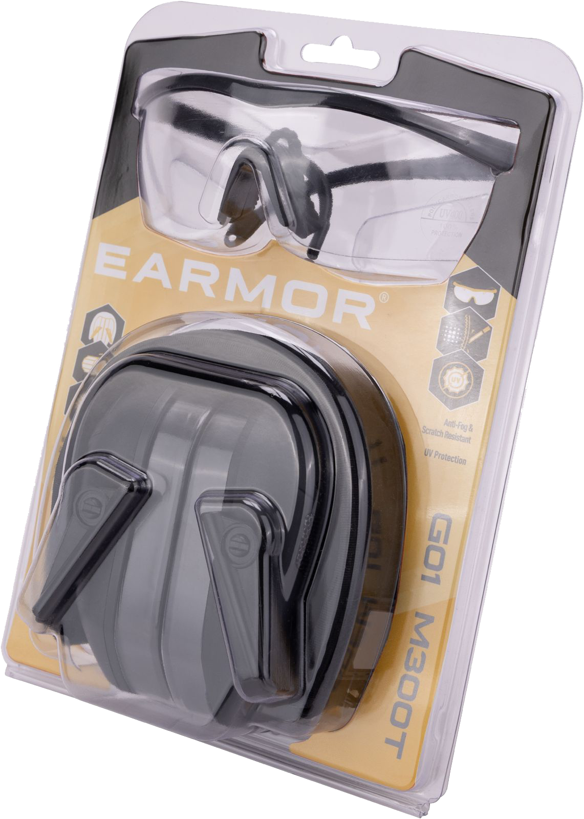 Ωτοασπίδες Ηλεκτρονικές EARMOR M300T-BK + ΓΥΑΛΙΑ G01